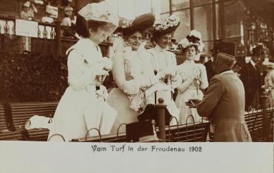 Elegantes Publikum beim Turf  in der Wiener Freudenau, © IMAGNO/Austrian Archives