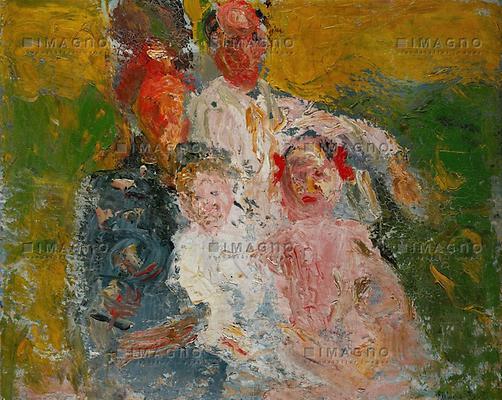 Die Schönberg-Familie. Gemälde, 1907