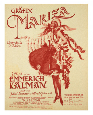 Liedflugblatt zur Operette Gräfin Mariza, © IMAGNO/Austrian Archives