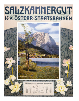 Plakat: Salzkammergut. k. k. Österr. Staatsbahnen, © IMAGNO/Austrian Archives