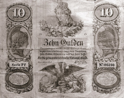 Zehn Gulden Banknote, © IMAGNO/Austrian Archives