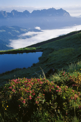 Der Stausee am Hahnenkamm, © IMAGNO/Gerhard Trumler