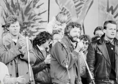 Georg Danzer, André Heller und Wilfried Scheutz, © IMAGNO/Nora Schuster