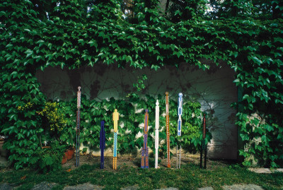 Holzskulpturen  im Garten von André Heller, © IMAGNO/Franz Hubmann