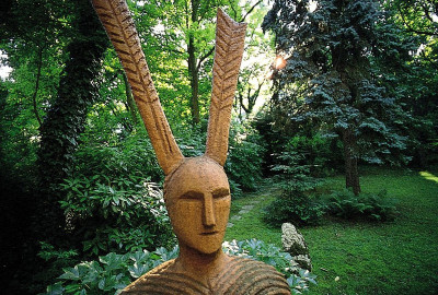Skulptur im Garten von André Heller in Gardone, © IMAGNO/Franz Hubmann