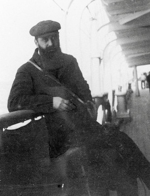 Theodor Herzl am Deck eines russischen Schiffes, © IMAGNO/Austrian Archives