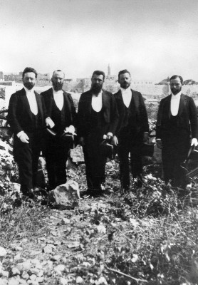 Theodor Herzl und die zionistische Delegation, © IMAGNO/Austrian Archives