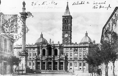 Karte Santa Maria Maggiore mit Herzl Widmung, © IMAGNO/Austrian Archives