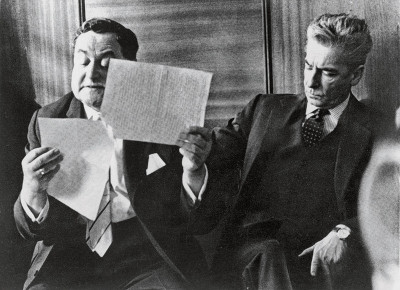 Egon Hilbert und Herbert von Karajan, © IMAGNO/Austrian Archives