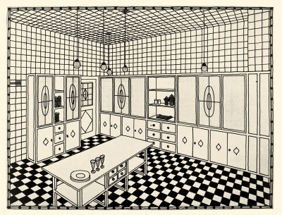 Entwurf zur Küche des Palais Stoclet, © IMAGNO/Austrian Archives
