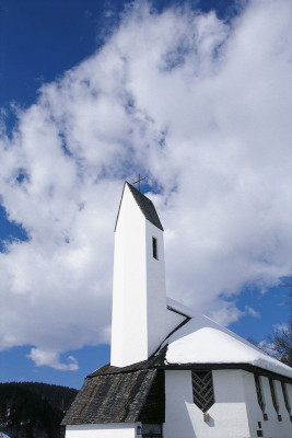 Die evangelische Ölbergkirche in Kitzbühel, © IMAGNO/Gerhard Trumler