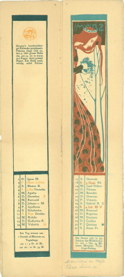 Kalenderblatt März für das Jahr 1900, © IMAGNO/Austrian Archives