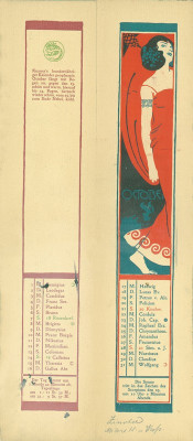 Kalenderblatt Oktober für das Jahr 1900, © IMAGNO/Austrian Archives