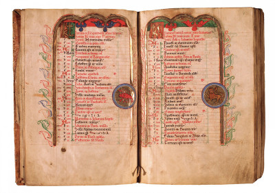 Calendarium für Dezember und Anfang des ersten Psalms, © IMAGNO/Gerhard Trumler