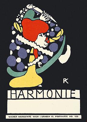 Wiener Werkstätte Postkarte Harmonie, © IMAGNO/Austrian Archives