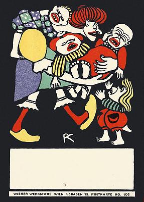 Wiener Werkstätte Postkarte Ein Segen, © IMAGNO/Austrian Archives