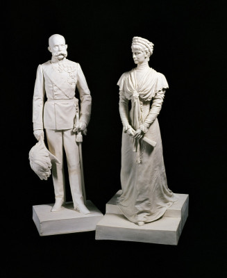 Biskuitporzellanfiguren Franz Joseph I und Elisabeth, © IMAGNO/Austrian Archives