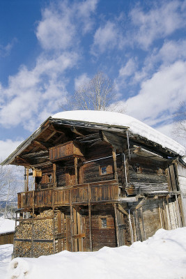 Stadel auf der Bichlalm bei Kitzbühel, © IMAGNO/Gerhard Trumler