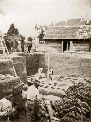 Baustelle Palais Stoclet in Brüssel, © IMAGNO/Austrian Archives