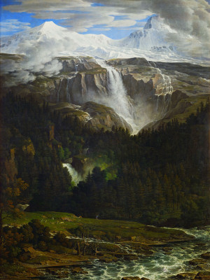 Schmadribach Wasserfall bei Lauterbrunn, © IMAGNO/Austrian Archives (AA)