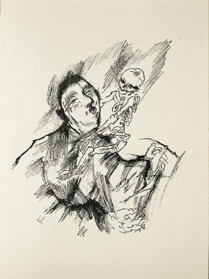 Zeichnung von Oskar Kokoschka, © IMAGNO/Austrian Archives