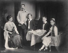 Erzherzog Franz Ferdinand mit Familie