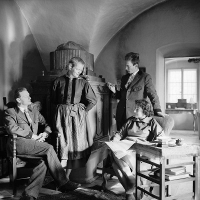 Thomas Bernhard, Gerhard und Maja Lampersberg, © IMAGNO/Helmut Baar