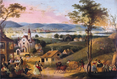Weinlese in Langenzersdorf am Bisamberg, © Austrian Archives