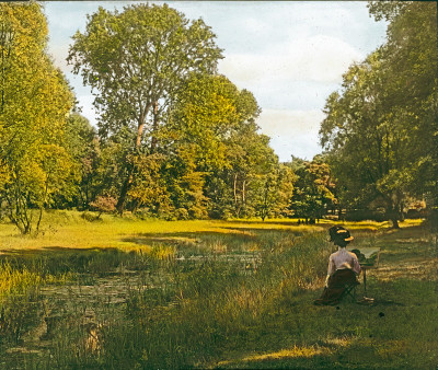 Malerin auf einer Praterwiese, © IMAGNO/Öst. Volkshochschularchiv