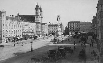 Der Franz-Joseph-Platz in Linz