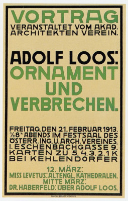 Ornament und Verbrechen, © IMAGNO/Austrian Archives