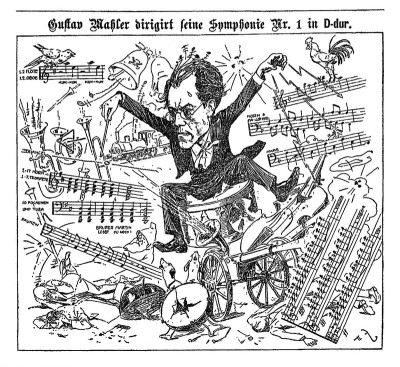 Karikatur von Gustav Mahler, © IMAGNO/Austrian Archives