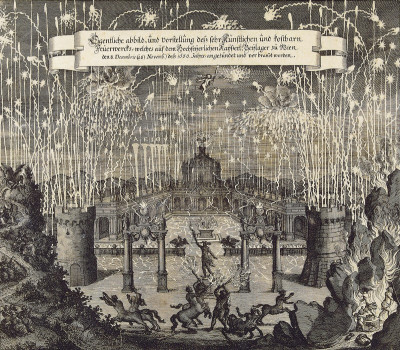 Feuerwerk am 8. Dezember 1666, © IMAGNO/Austrian Archives