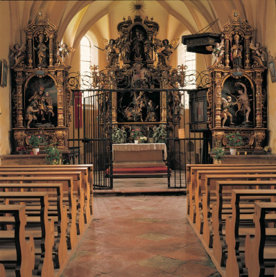 Kircheninneres von St. Georgen an der Mattig, © IMAGNO/Franz Hubmann
