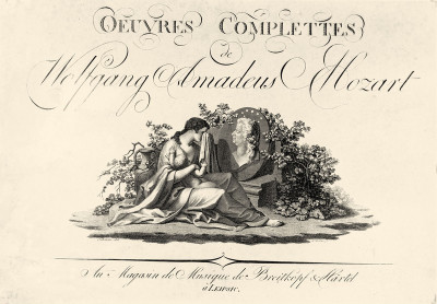 Titelblatt von Mozarts gesammelten Werken, © IMAGNO/Austrian Archives
