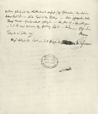 Brief von W. A. Mozart, © IMAGNO/Austrian Archives