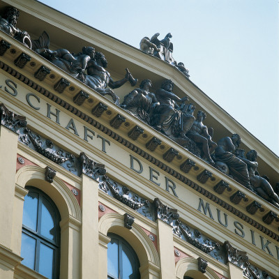 Mittelrisalit des Musikvereinsgebäudes, © IMAGNO/Gerhard Trumler