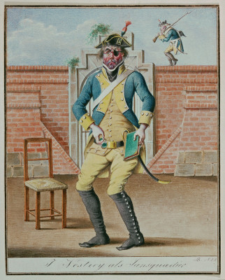 Johann Nestroy as Sansquartier, © IMAGNO/Wien Museum