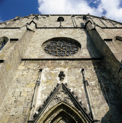 Fassade der Kirche von Neuberg, © IMAGNO/Gerhard Trumler