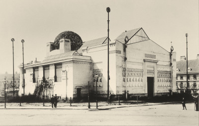 Seiten- und Rückansicht des Secessionsgebäudes in Wien, © IMAGNO/Austrian Archives