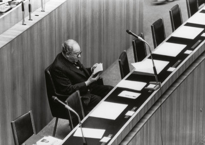 Bruno Kreisky im Parlament, © IMAGNO/Nora Schuster