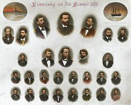 Förderer und Mannschaft der Expedition 1872