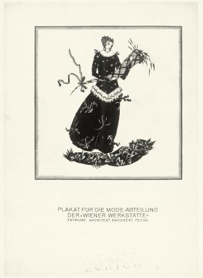 Plakat für die Modeabteilung der Wiener Werkstätte, © IMAGNO/Austrian Archives