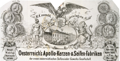 Briefkopf der Apollo-Kerzen- und Seifenfabriken, © IMAGNO/Austrian Archives