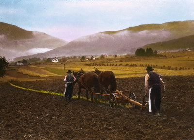Bauern beim Pflügen, © IMAGNO/Öst. Volkshochschularchiv