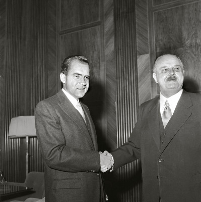 Richard Nixon und Julius Raab, © IMAGNO/Barbara Pflaum