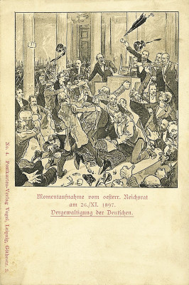 Momentaufnahme vom österreichischen Reichsrat, © IMAGNO/Austrian Archives