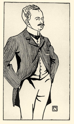 Felix Salten. Karikatur von Bertha Czegka, © IMAGNO/Austrian Archives