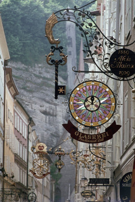 Die Getreidegasse in Salzburg, © IMAGNO/Franz Hubmann