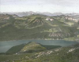 Blick vom Schafberg auf den Wolfgangsee